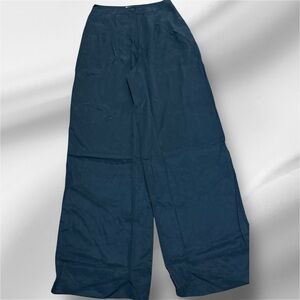 ASOS Design Pants Womens US 8 Black Wide Leg High Rise Lyocell Blend Pockets